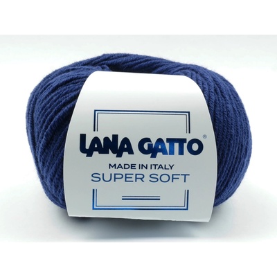 Lana Gatto pletací příze vlna merino SUPER SOFT námořnická modrá