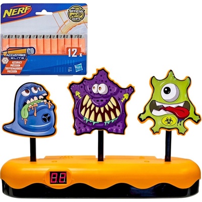 Nerf Go Monster Elektronický terč Monsters Halloween pro Nerf + Accustrike 12 šípů.