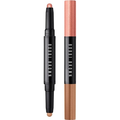 Bobbi Brown Long-Wear Cream Shadow Stick Duo očné tiene v ceruzke duo Rusted Pink / Cinnamon 1,6 g