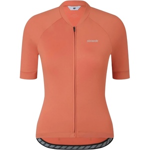 straede Дамска фланелка с къс ръкав за колоездене straede Women's Kaern Jersey Pro Cycling jersey - Chestnut (156-3076-0113)
