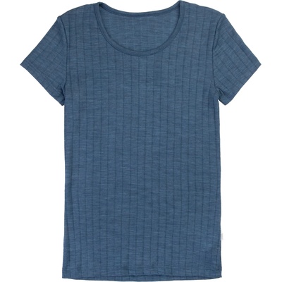 Joha Дамско мериносово термобельо Joha Women's Blouse Short Sleeves Merino base layer - Blue Melange - размер XL (115-2730-0115)