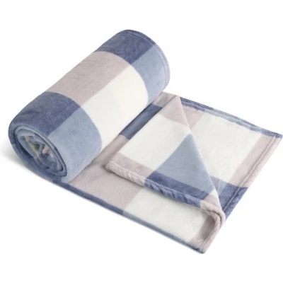 Bellatex Přikrývka Kemping Plus Modrá kostka 150x200