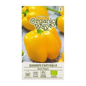 Seklos Органик Пипер Жълта камба Quadrato Dasti Giallo