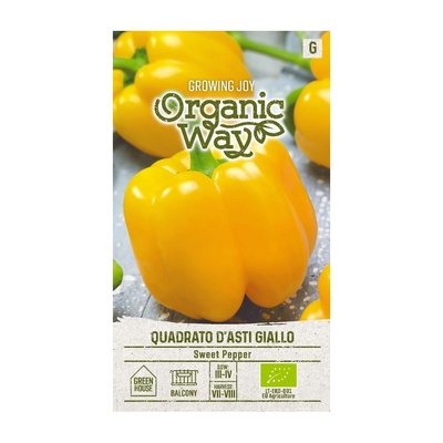 Seklos Органик Пипер Жълта камба Quadrato Dasti Giallo