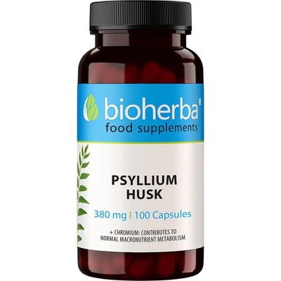 Bioherba Psyllium husk, 380 mg, 100 капсули, Bioherba