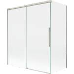 Mexen Rox параван за вана двукрилен плъзгащ се 140 + 70 x 150 cm, прозрачен, четкан никел - 8C9-140-070-97-00 (8C9-140-070-97-00)