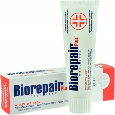 Biorepair Plus Sensitive pasta obnovující zubní sklovinu pro citlivé zuby 75 ml – Zboží Dáma