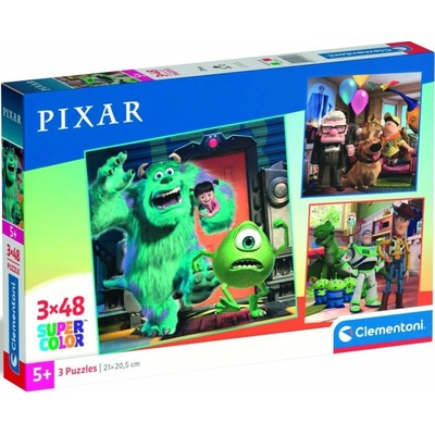 CLEMENTONI Disney Pixar 3x48 dílků