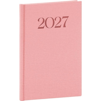 Notique Biella A5 týdenní 2027 růžový