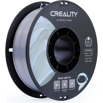 Creality CR-Silk PLA strieborný 1,75 mm, 1 kg