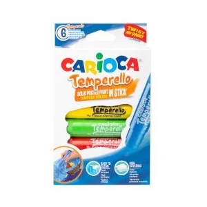 CARIOCA Темперни бои стик Solid 6 цвята