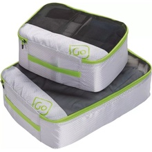 Go Travel sada obalů Deeper Packing Cubes grass green