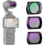 NEEWER ND & CPL filter set compatible with DJI Osmo Pocket 3 / Pocket 4 / Xtra Muse, ND4 + ND8 + CPL magnetic HD neutral density circular polarization filter accessory set, FL-B03