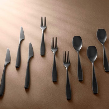 Herdmar Прибори за хранене от 24 части с черно PVD покритие HERDMAR от серия BILBAO (herdmar230302405172000001)