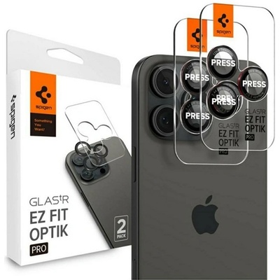 Spigen iPhone 17 Pro Max SPIGEN OPTIK PRO защитно стъкло за камерата 2бр. 9H, само за обектива, TRANSFER AGL05217 (AGL05217)