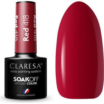Claresa Gél lak Red 418 5 ml
