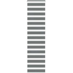vidaXL Зебра щора, тъмносива, 55x230 см, ширина на плата 50, 9 см, полиестер (4014174)