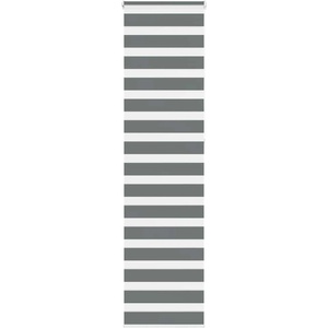vidaXL Зебра щора, тъмносива, 55x230 см, ширина на плата 50, 9 см, полиестер (4014174)