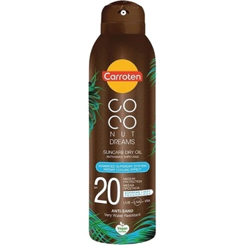 Carroten Coconut Dreams слънцезащитно сухо олио спрей SPF20 Слънцезащитен продукт унисекс 150ml