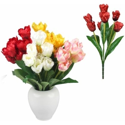 Umelá kytica tulipány červené 45 cm