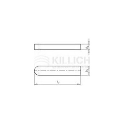Killich pero 12x8x30 1.4571 NEREZ tesné DIN 6885A [1 ks]