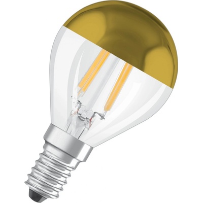 Osram LED žárovka CLP34 zrcadlová 4 W E14 2700 K teple bílá zlatá