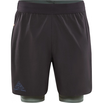 Craft PRO Trail 2in1 shorts šedá
