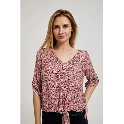 Moodo Розова блуза с връзване Moodo | Rozov | ЖЕНИ | XS
