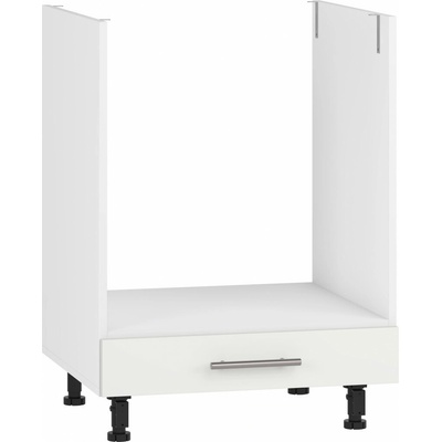 Halmar VENTO DP-60/82 spodní skříňka pro vestavnou troubu, přední strana: matná bílá , zásuvka – Zboží Mobilmania