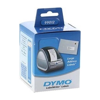 DYMO 99012, S0722400, 36мм x 89мм, бели хартиени етикети (99012)