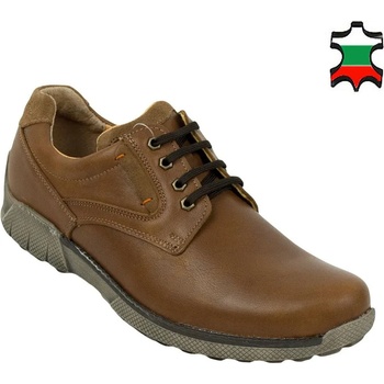 Image 1 of Български обувки Мъжки кафяви обувки с грайферна подметка 32200