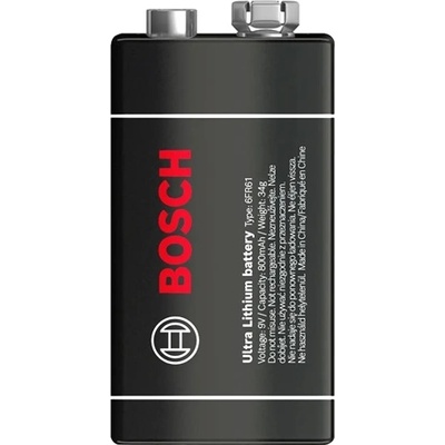 Bosch 6FR61UL1B/00 ELEM LITHIUM 9V 1-BLISTER (6FR61UL1B/00)