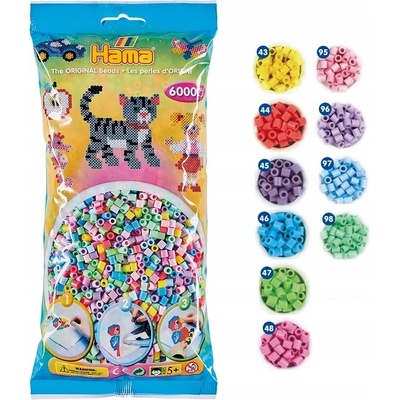 Zažehlovací korálky mix 6000ks Hama 205-50