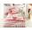 Единичен спален комплект Bella Red - Poplin (Bella Red- Poplin Single Bed Linen Set)