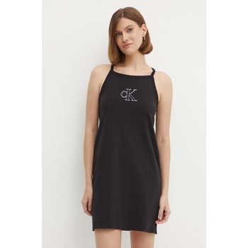 Calvin Klein Рокля Calvin Klein Jeans в черно къса разкроена J20J223528 (J20J223528)