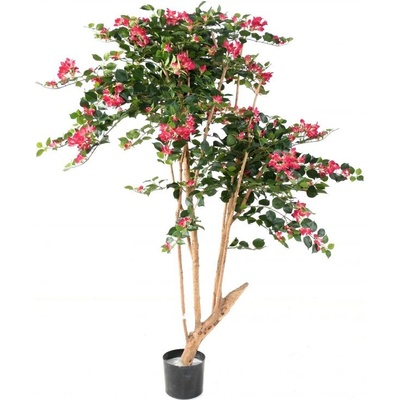 Luxusní umělý kvetoucí strom BOUGAINVILLEA ROOT růžová, 160cm