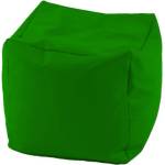 Pufrelax Пуф, 100л. , Табуретка Куб XL, Panama Green, Водоустойчив, Перящ се калъф, Пълнеж от Полистиролни перли (PUF-G-CXL-PEX-GR) - e-magazin