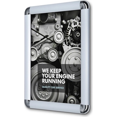 Jansen Display Klaprám A4, oblý roh, profil 25mm, 241 x 328 mm – Zbozi.Blesk.cz