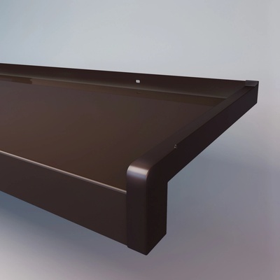 PARAMONT Parapet venkovní hliníkový 210 mm hnědá