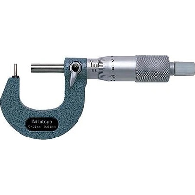 MITUTOYO Mikrometr třmenový analogový 0-25 mm na měření klenutých ploch mitu-115-302