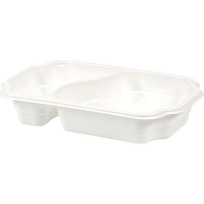 DUNI Tácka taway pp biela 2-dielna 250 × 159x45 mm