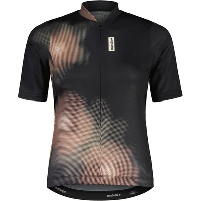 Maloja Дамска фланелка с къс ръкав за колоездене Maloja Women's VaridM. Cycling jersey - Deep Black Bloom (156-3056-0114)