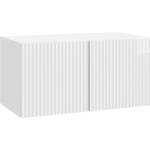 vidaXL Стенно монтиран ТВ шкаф 59, 5 x 31 x 30 см Бял гланц (898539)