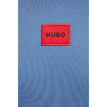 HUGO Памучна тениска hugo в синьо с апликация 50447978 (50447978)