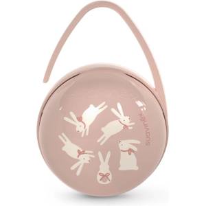 Suavinex Wonderland Duo Soother Case кутийка за биберон Pink Bunny
