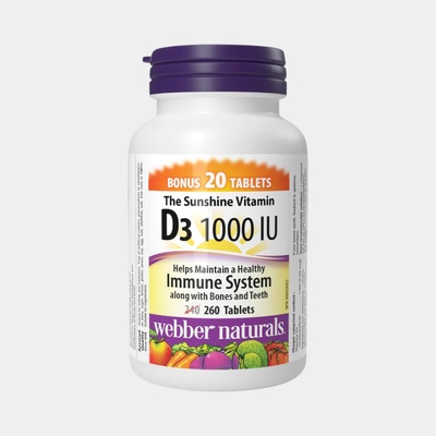 Vitamín D3 1000 IU Mega Bonus 260 kapsúl