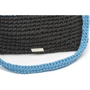 Justin Design háčkovaná crossbody kabelka Viktorie se šedou modrá