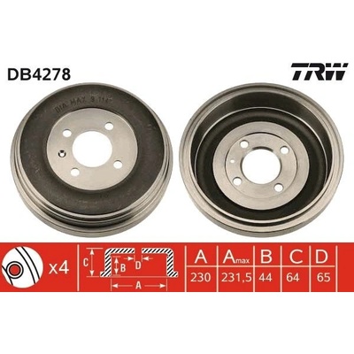 Brzdový buben TRW DB4278