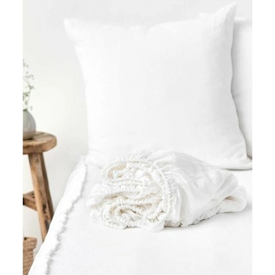 Magic Linen Ľanové prestieradlo Biele 180x200x41
