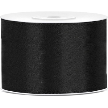 Party Deco Сатенена лента черна 50мм/25м
